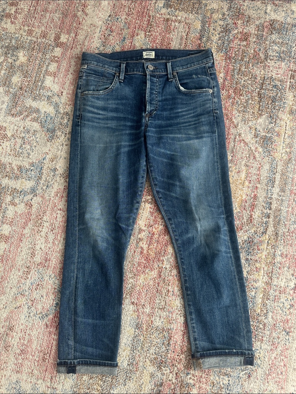 Citizens of Humanity Premium Vintage "Elsa" Jeans Mid Rise Slim Fit Crop Size 26